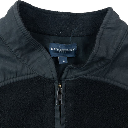 Vintage 2000s Burberry Golf Zip Up Fleece Jacket Womens Size M