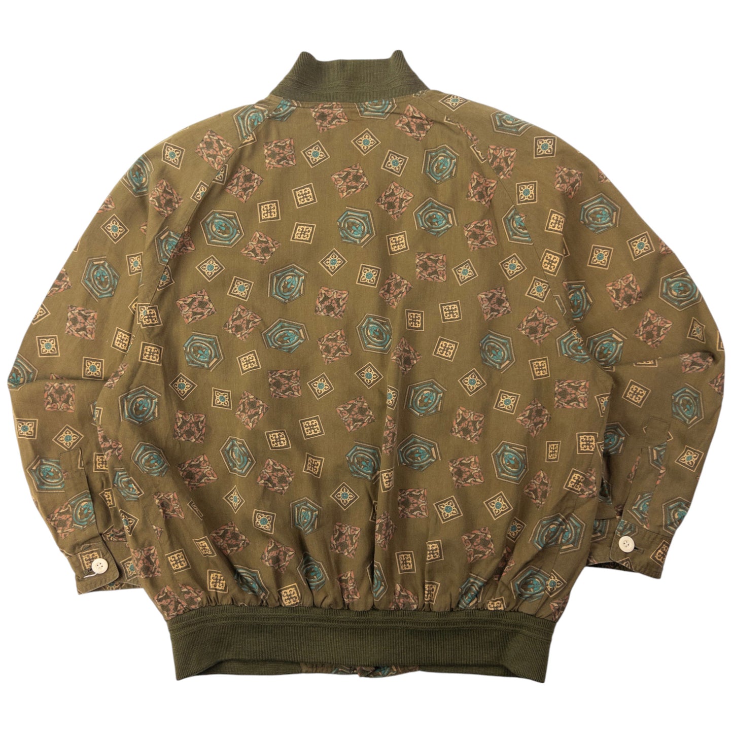 Vintage YSL Yves Saint Laurent Pattern Bomber Jacket Size L