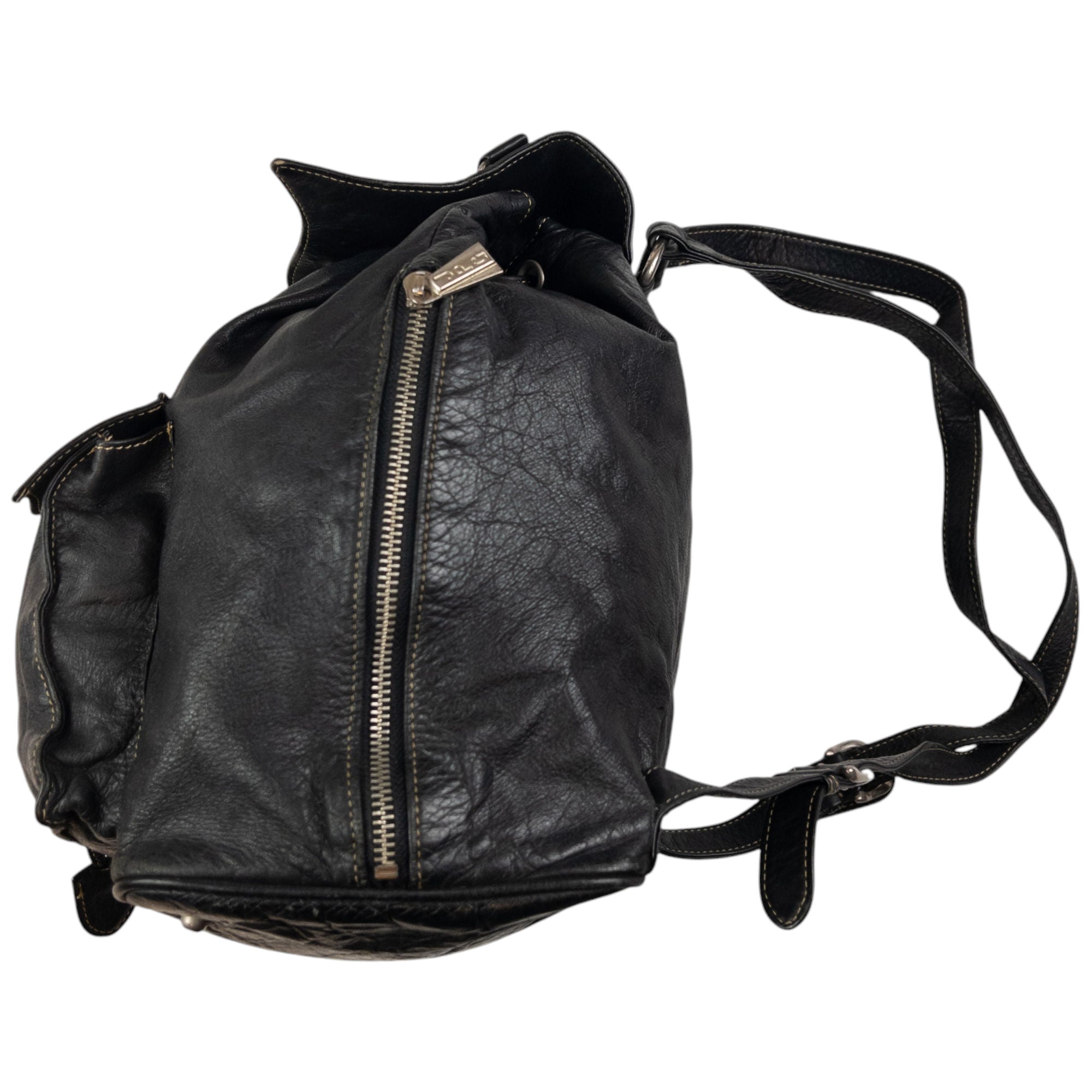 Vintage Jean Paul Gaultier Leather Bucket Backpack