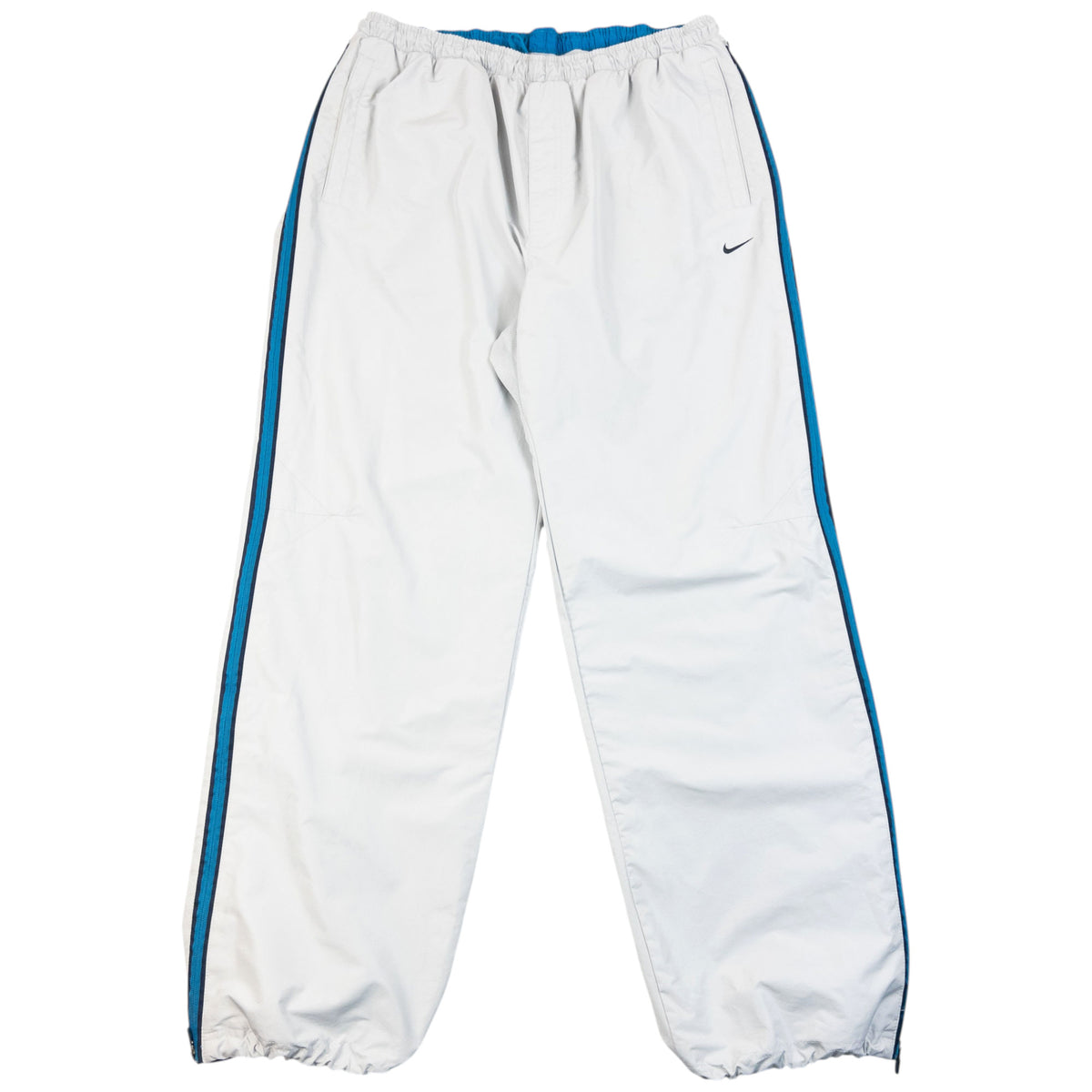 Vintage 2000s Nike Full Mesh Zip Tracksuit Bottoms in grey, photo 2