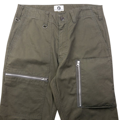 Vintage Good Enough Multi Zip Cargo Trousers Size W31