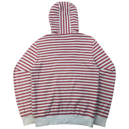 Vintage 2000s Burberry Black Label Striped Zip Up Hoodie Size M