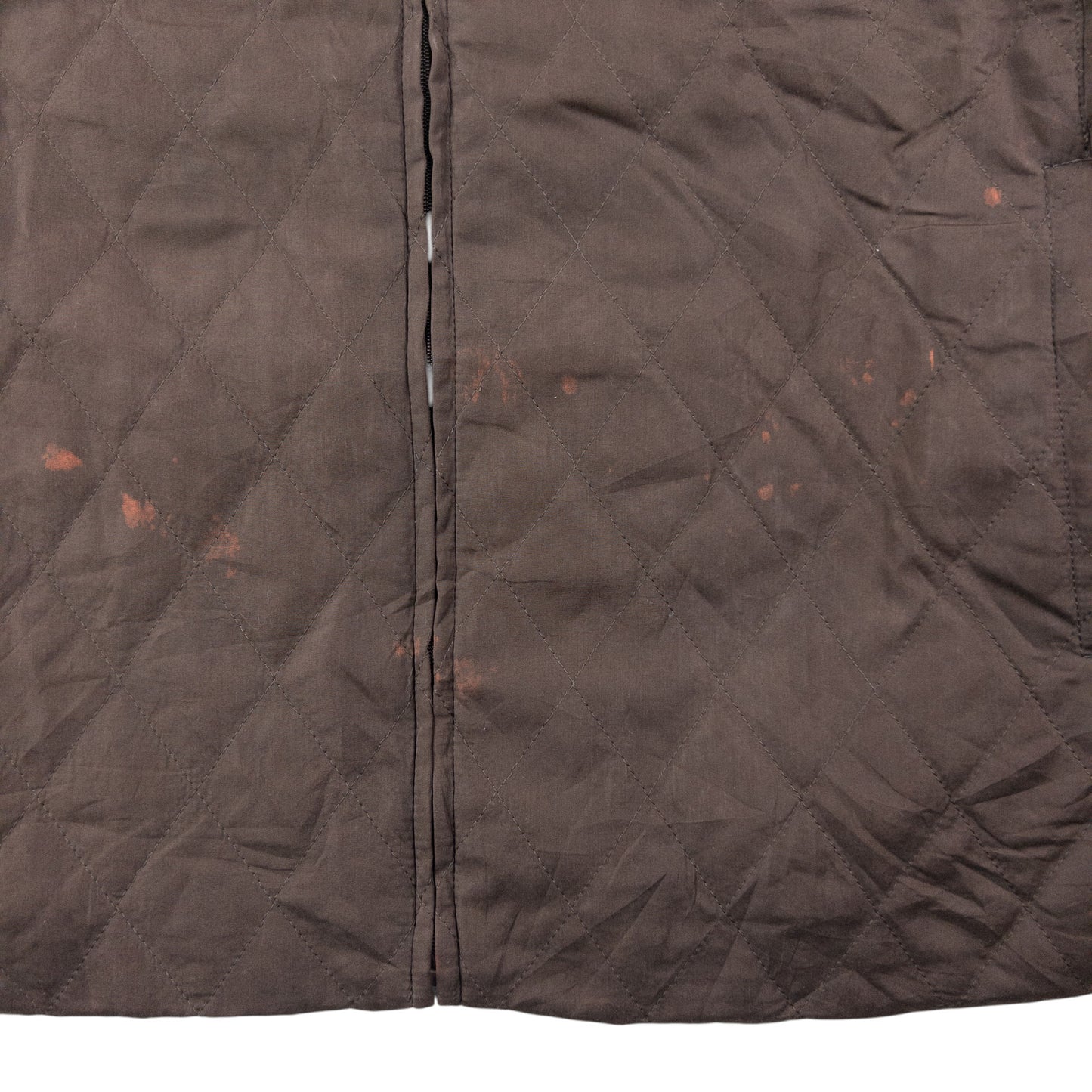 Vintage 2000s Burberry Nova Check Lined Fur Collar Quilted Jacket Womens Size L