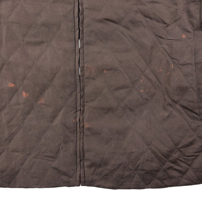 Vintage 2000s Burberry Nova Check Lined Fur Collar Quilted Jacket Womens Size L