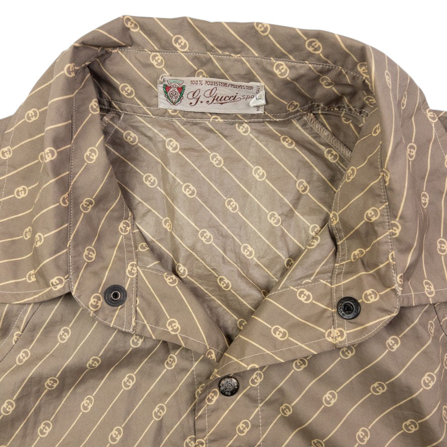 Vintage Gucci Monogram Packable Lightweight Jacket Size L