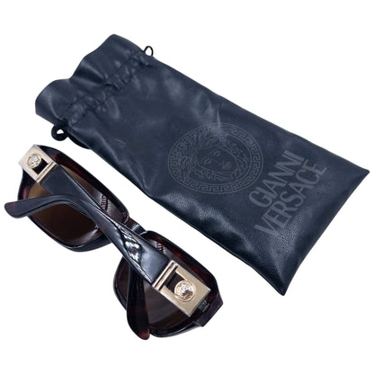 Vintage 90s Gianni Versace Tortoise Shell Sunglasses