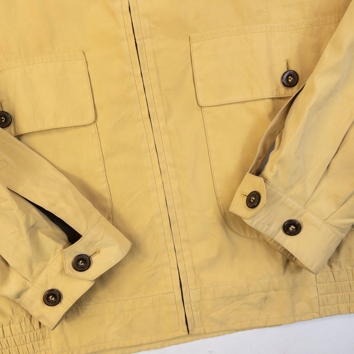 Vintage 90s Burberry Harrington Jacket in yellow, photo 5