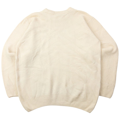 Vintage 90s Burberry Embroidered Wool Knit Jumper Womens Size S