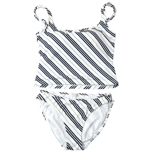 Vintage 2000s Burberry Nova Stripe Tankini Set Womens Size M