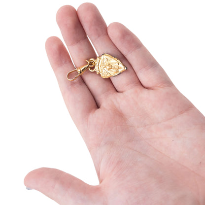 Vintage 90s Gucci Embossed Shopping Knight Charm