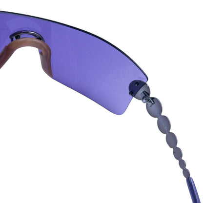 Vintage 2000s Dior By John Galliano Millennium Rimless Shield Sunglasses