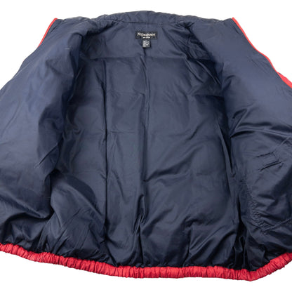 Vintage 90s YSL Yves Saint Laurent Zip Up Puffer Jacket Size XL