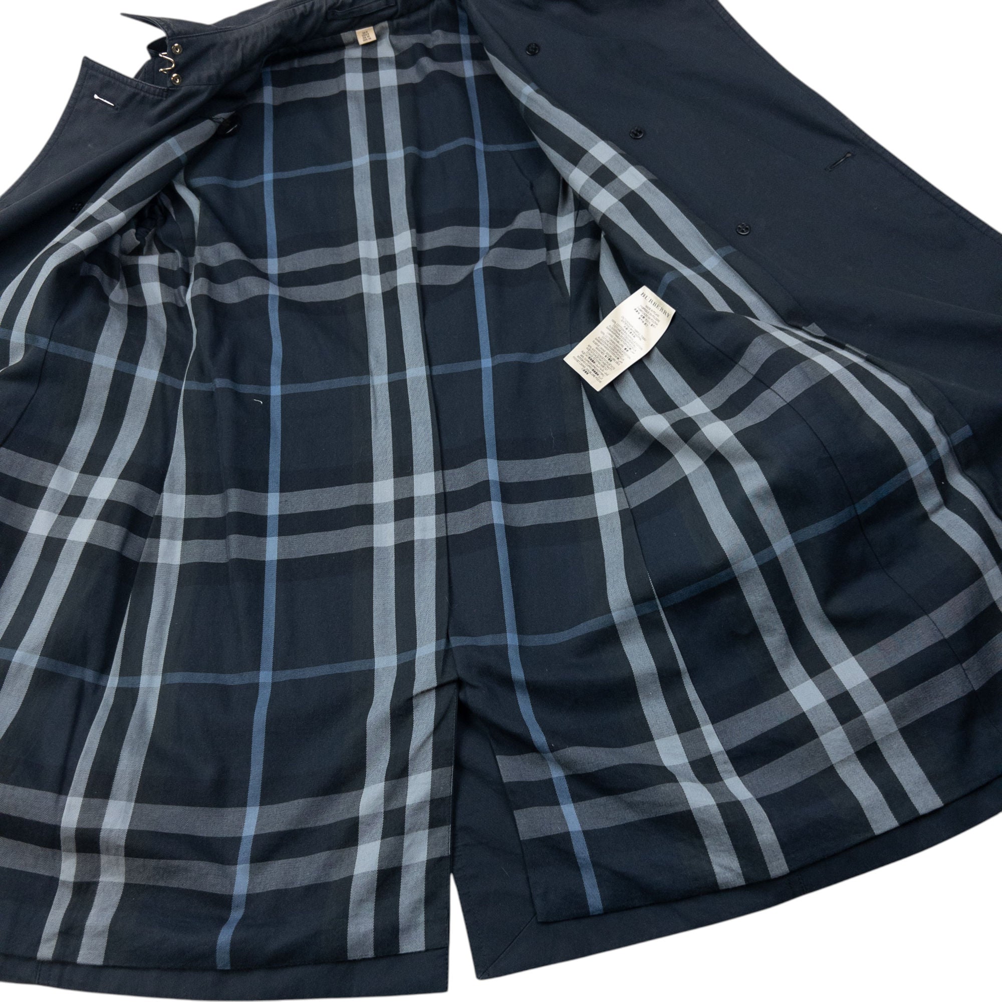 Vintage Burberry Nova Check Lined Trench Jacket Womens Size M