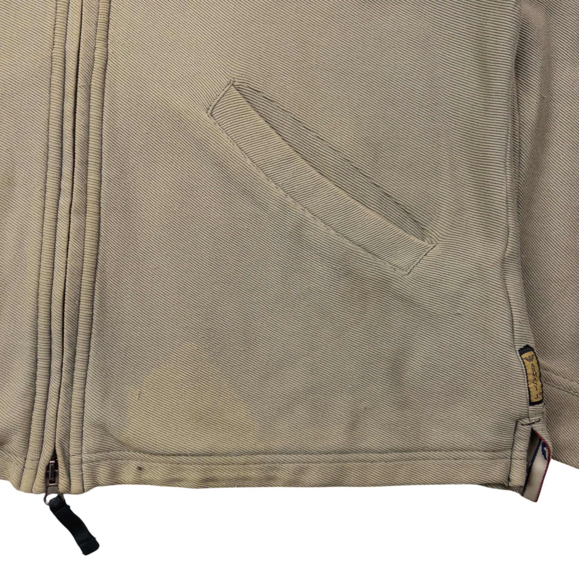 Vintage 2000s Armani Jeans Zip Up Jacket Size XL