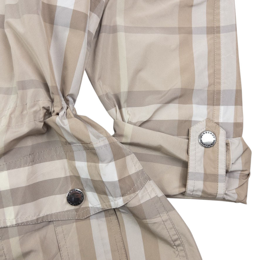 Vintage Burberry Nova Check Trench Jacket Womens Size M