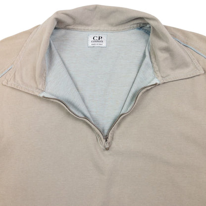 Vintage CP Company Q Zip Polo Shirt Size S