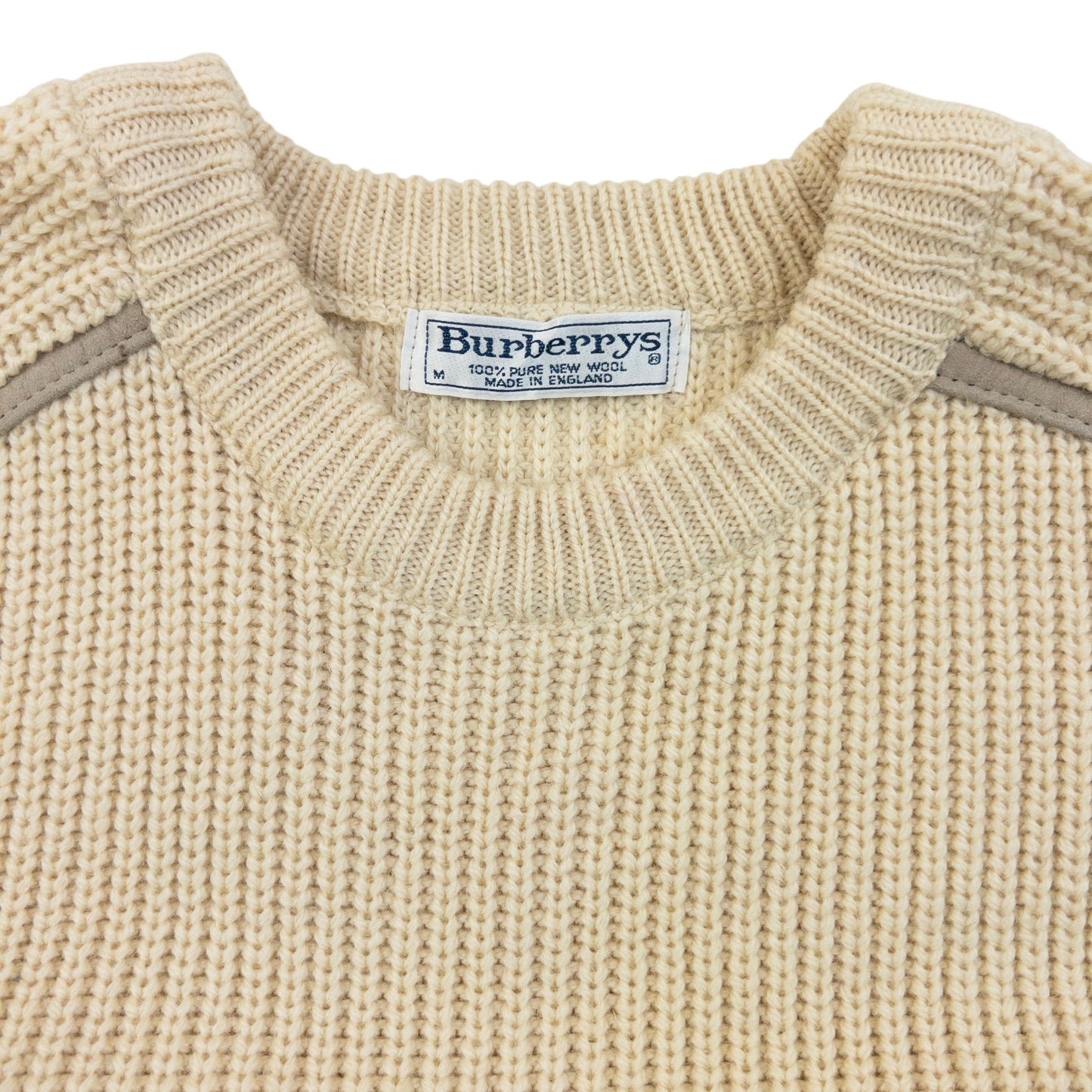 Vintage 90s Burberry Wool Knit Jumper Size M