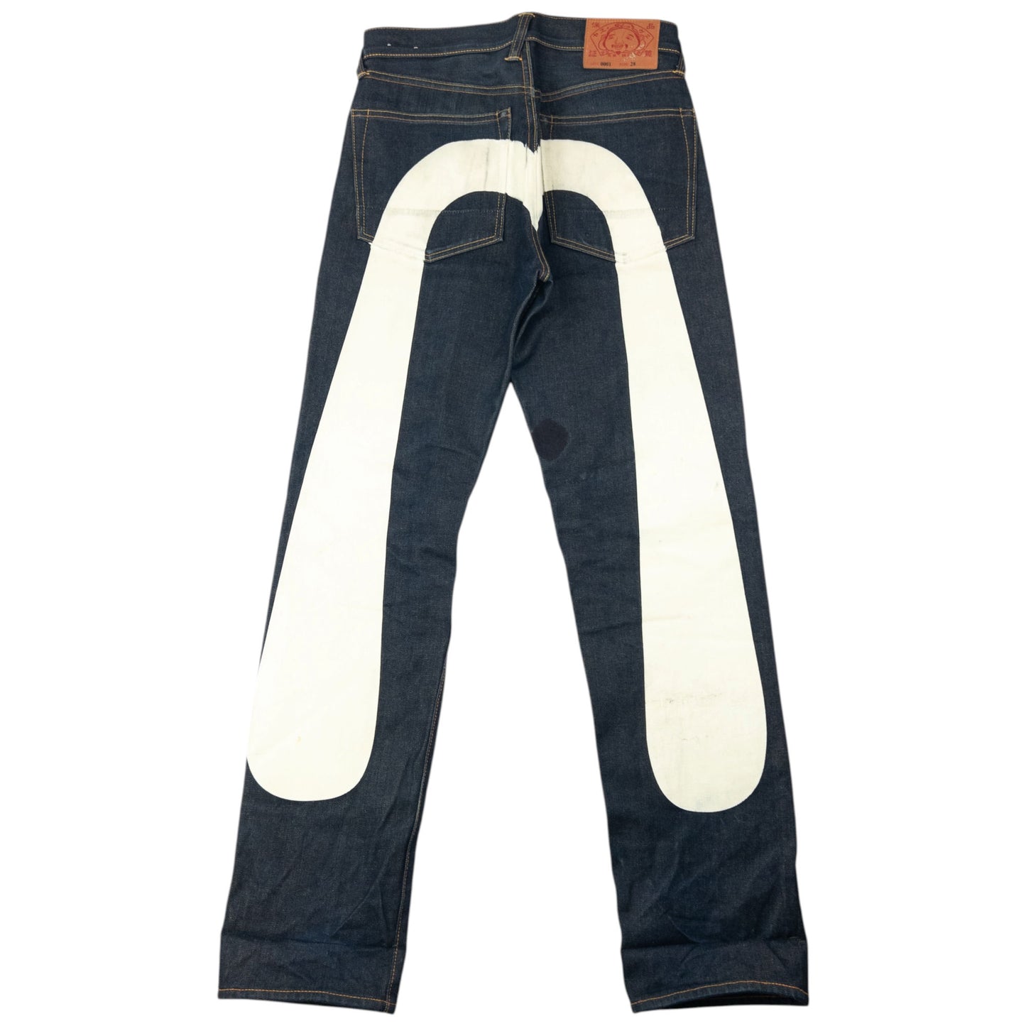 Vintage 2000s Evisu Painted Daicock Japanese Denim Jeans Size W29
