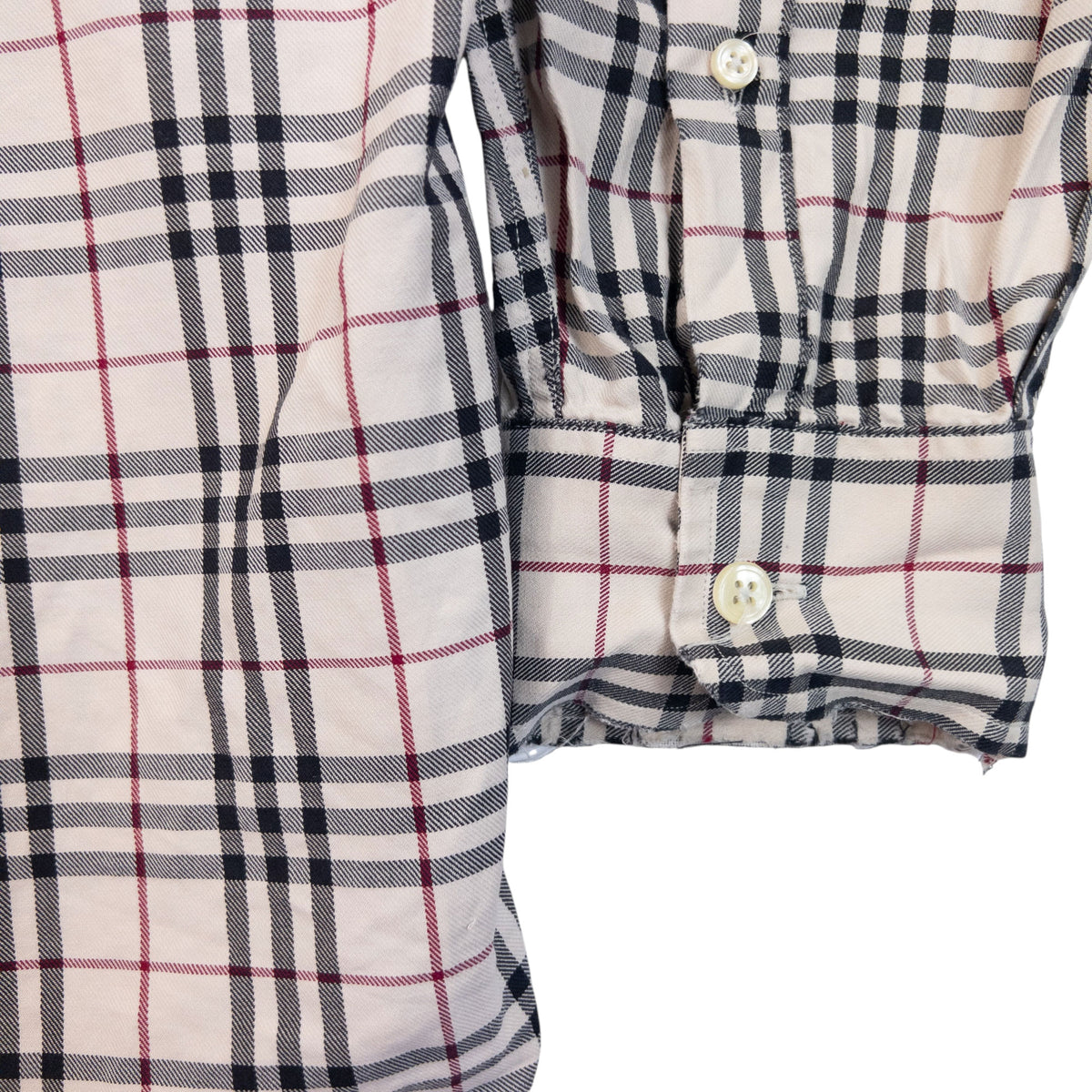 Vintage 2000s Burberry Nova Check Long Sleeve Button Up Shirt Size L