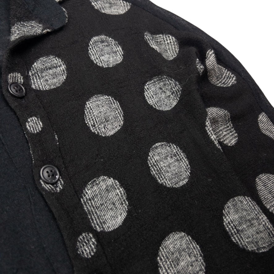 Vintage Yohji Yamamoto Polka Dot Short Sleeve Cardigan Womens Size S