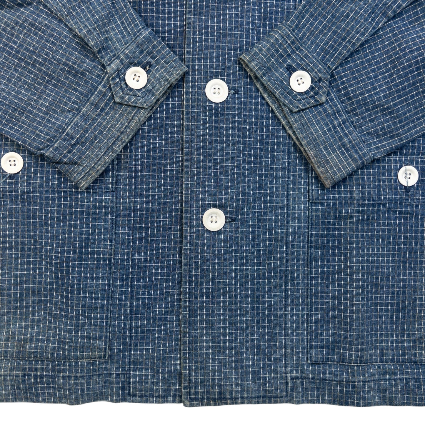 Vintage 90s Yohji Yamamoto Checkered Denim Jacket Size S