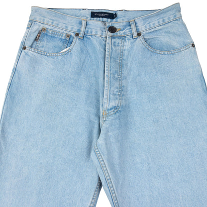 Vintage 2000s Burberry Embroidered Denim Jeans Size W29