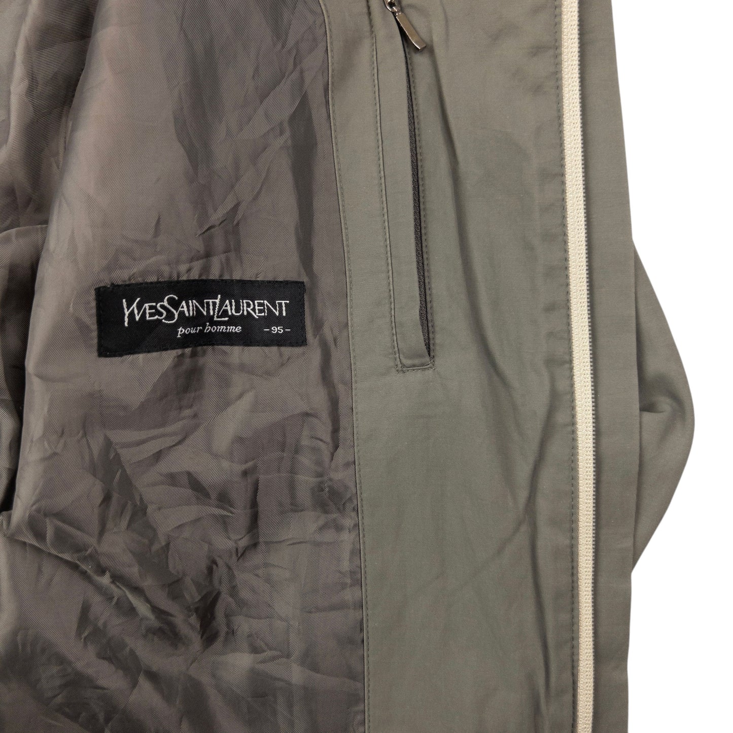 Vintage YSL Yves Saint Laurent Zip Up Jacket Size M