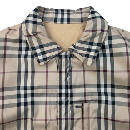Vintage 2000s Burberry Nova Check Reversible Quilted Jacket Size S