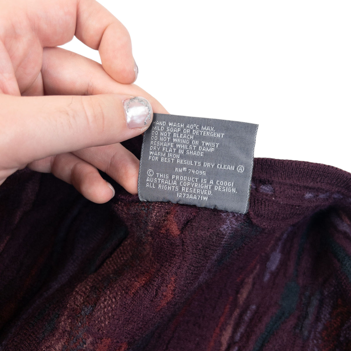 Vintage 2000s Coogi Knit Cardigan in purple (wool), photo 7