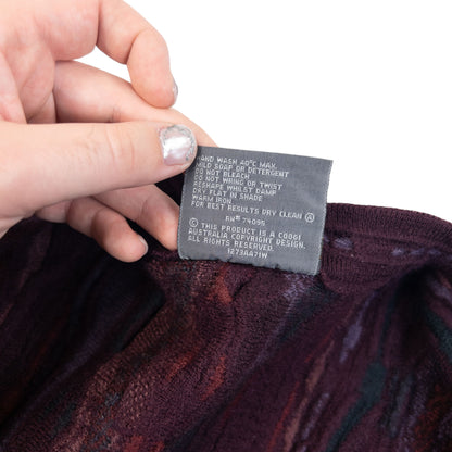 Vintage 2000s Coogi Knit Cardigan in purple (wool), photo 7