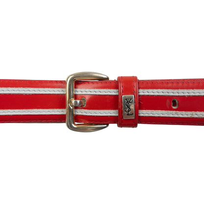Vintage 80s YSL Yves Saint Laurent Leather Belt Size L