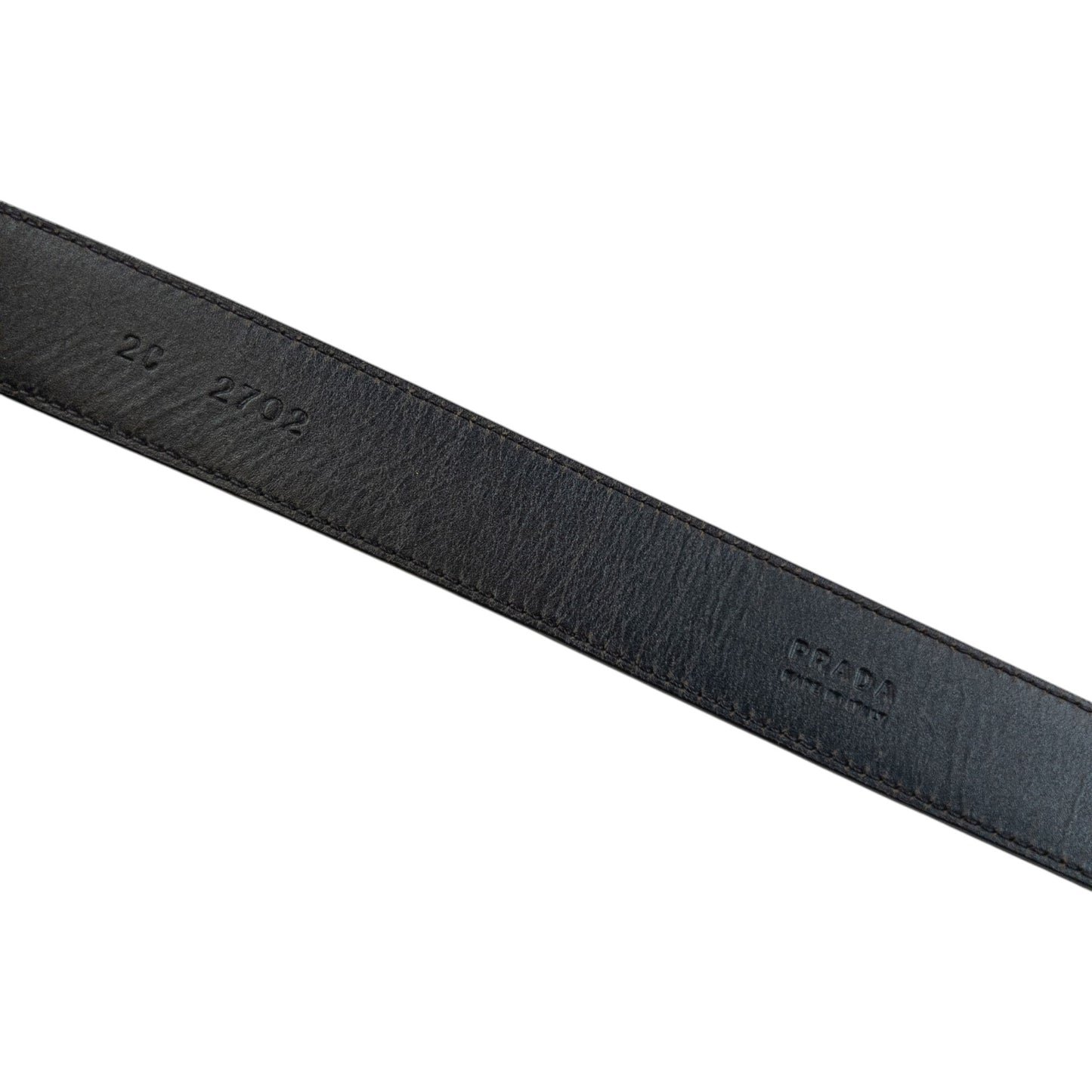 Vintage 2000s Prada Leather Belt Size XL