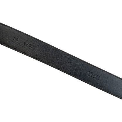 Vintage 2000s Prada Leather Belt Size XL
