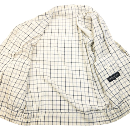 Vintage 90S YSL Yves Saint Laurent Checkered Harrington Jacket Size XS