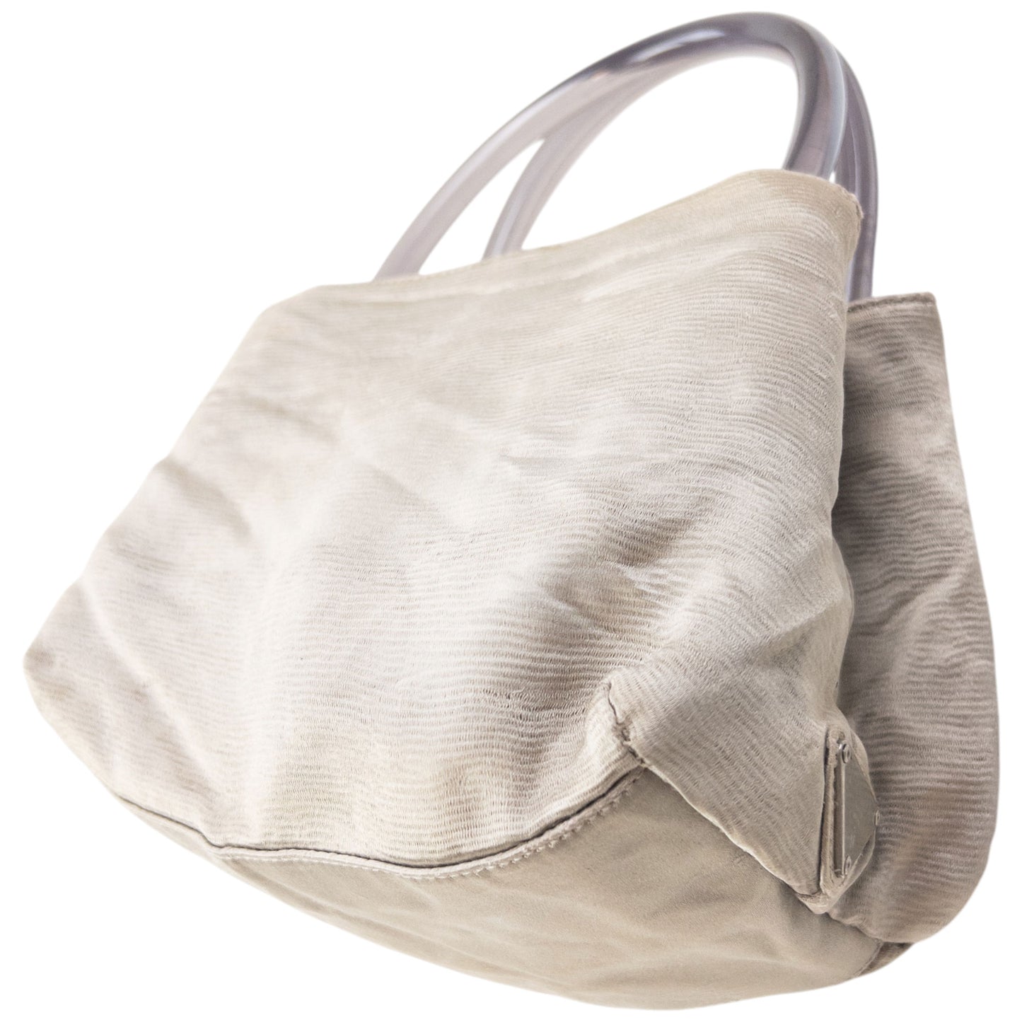 Vintage 2000s Prada Clear Handle Handbag