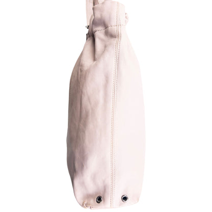 Vintage 2000s Burberry Leather Bucket Shoulder Bag