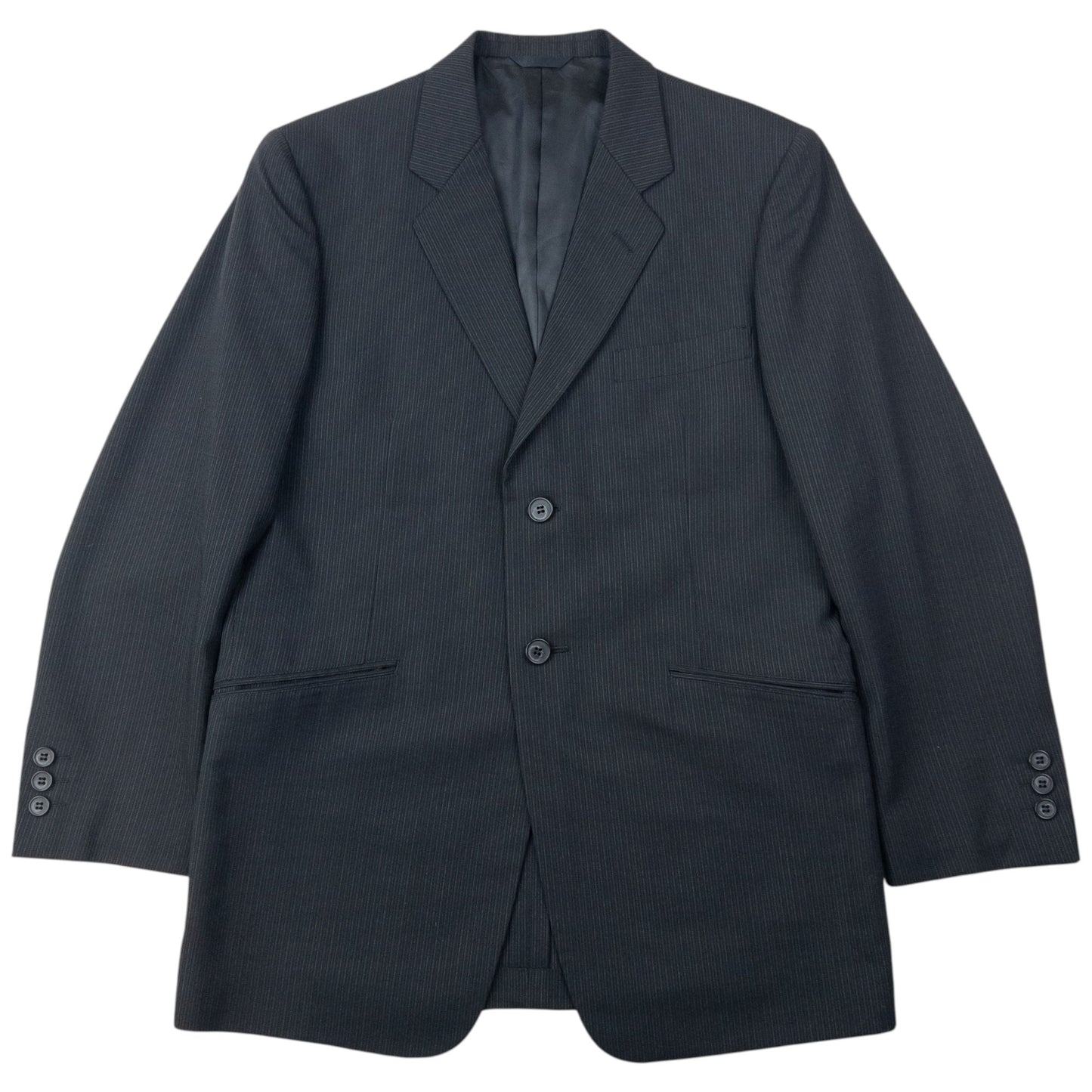 Vintage 90s Yohji Yamamoto D'Urban A.A.R Pinstripe Jacket & Trousers Suit Set Size S