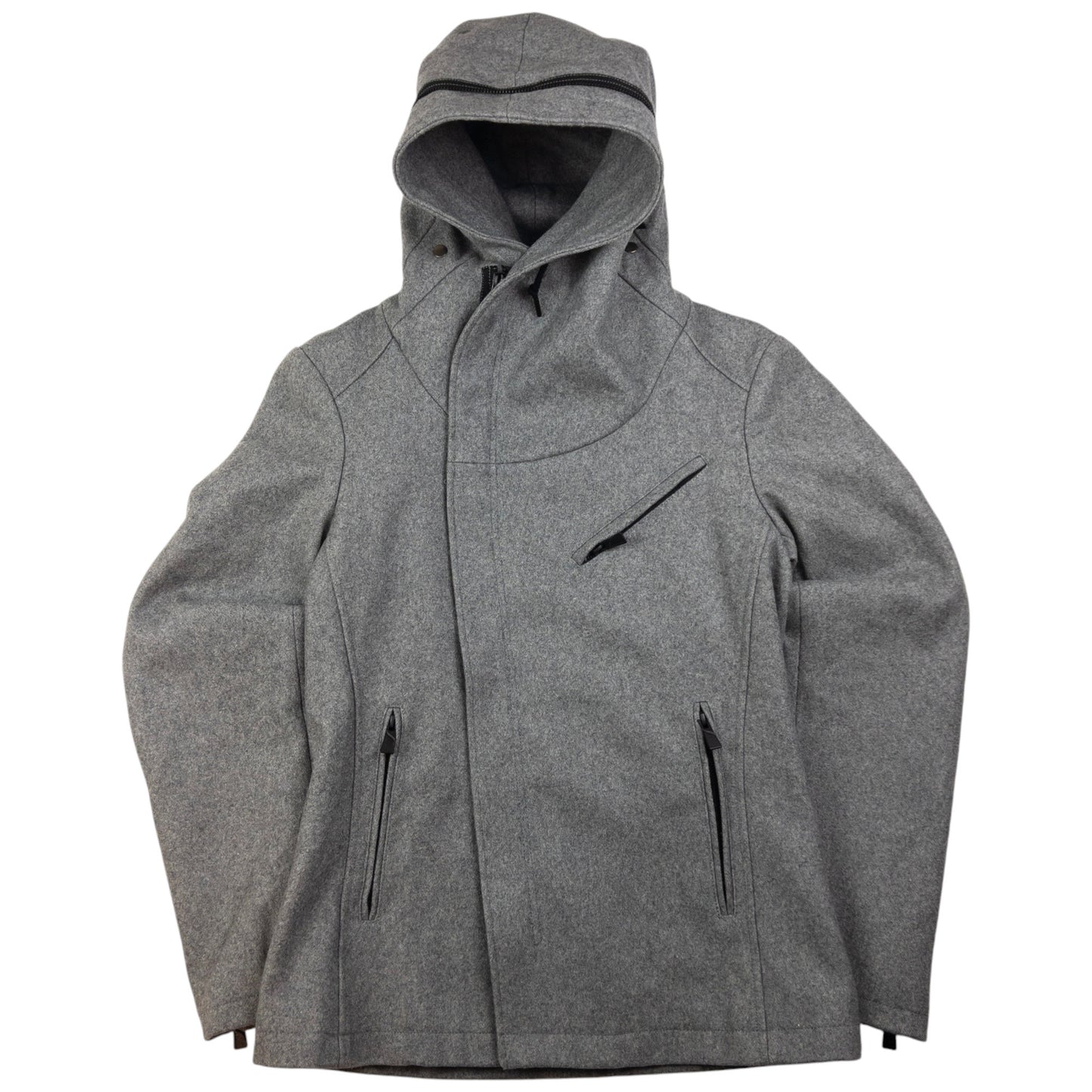 Vintage Katharine Hamnett Asymmetric Zip Hood Jacket Size S