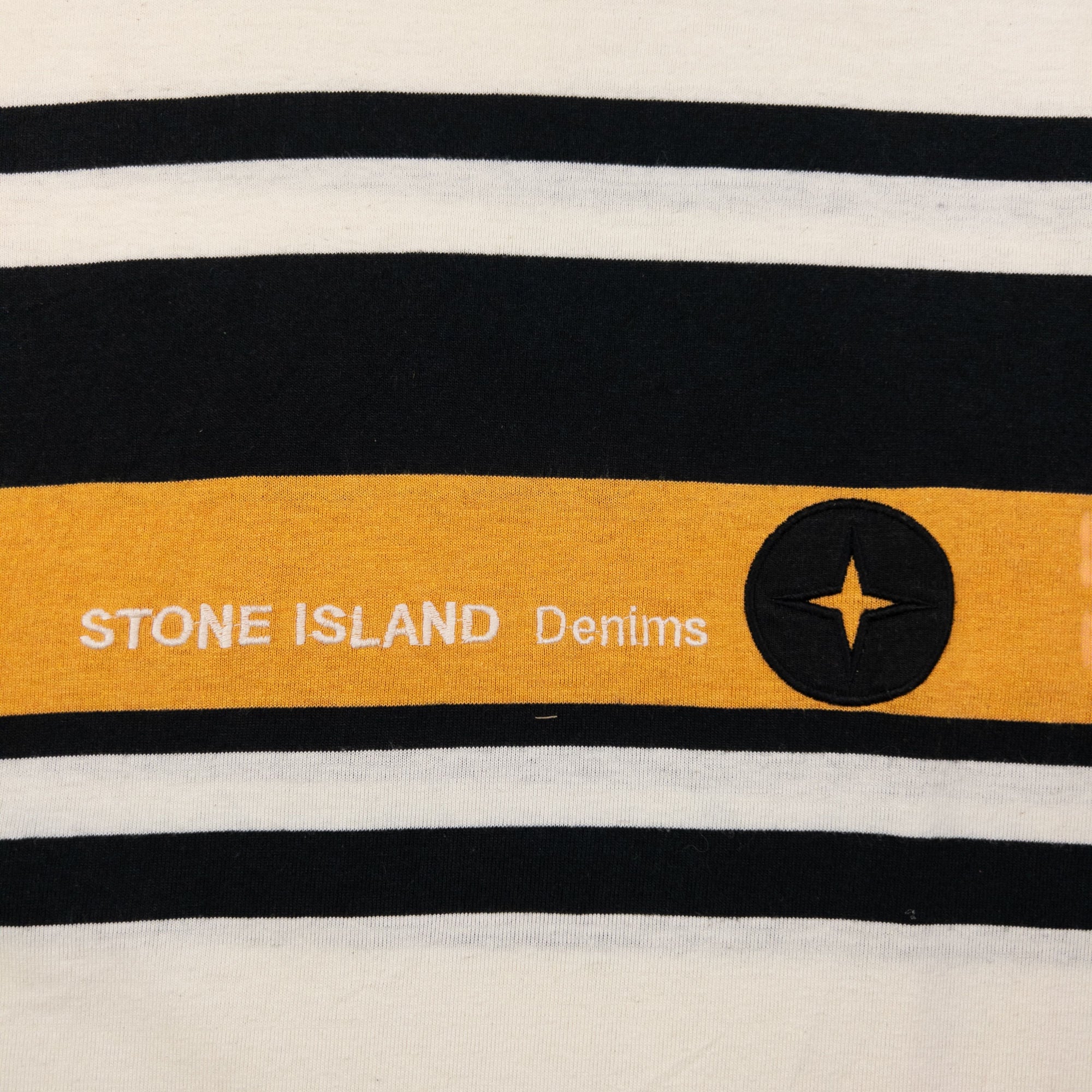 Vintage Stone Island Denims Striped T Shirt Size M