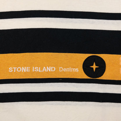 Vintage Stone Island Denims Striped T Shirt Size M