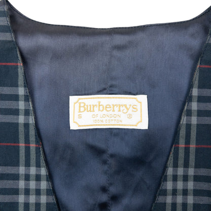 Vintage 90s Burberry Nova Check Waistcoat Womens Size S
