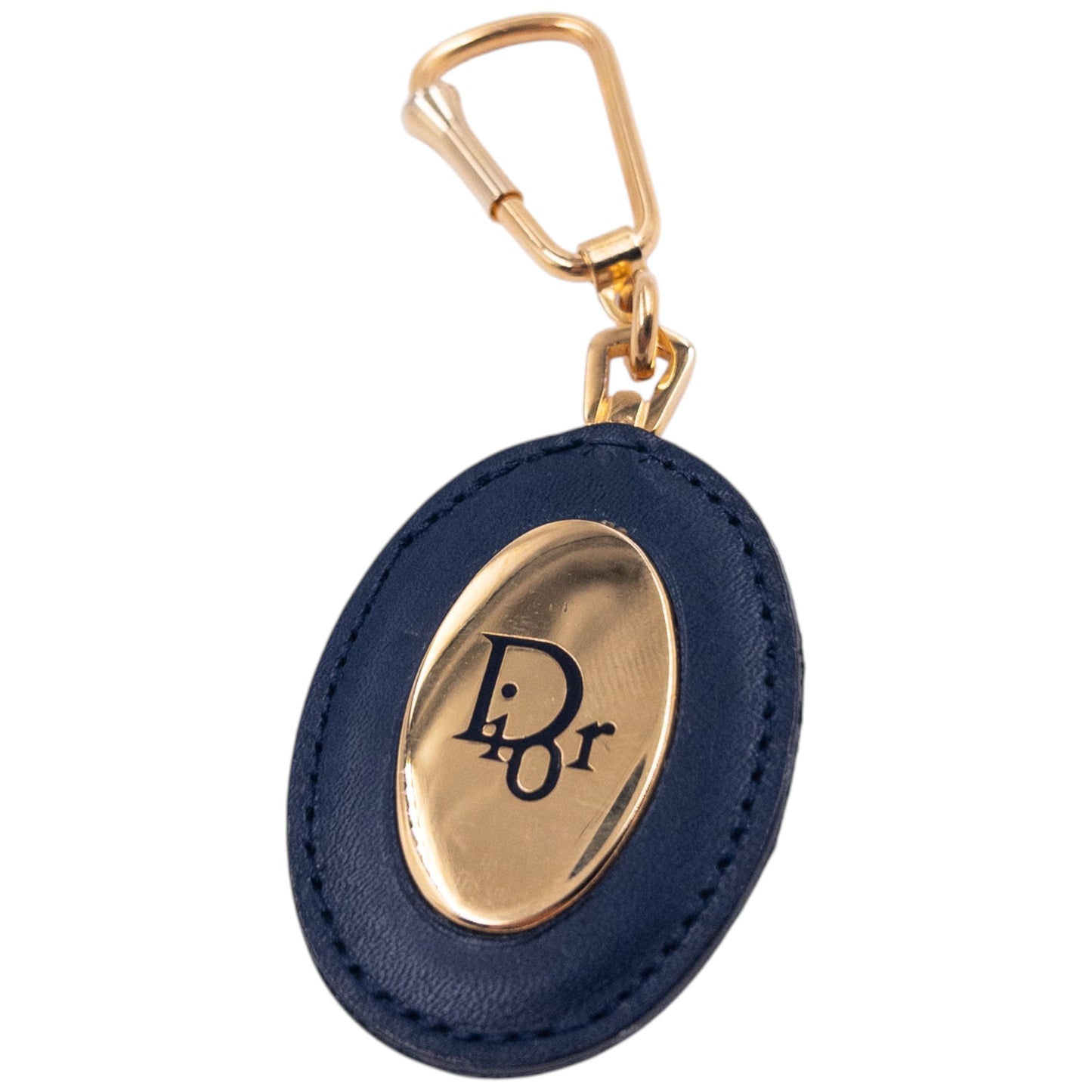 Vintage 90s Dior Leather Keychain