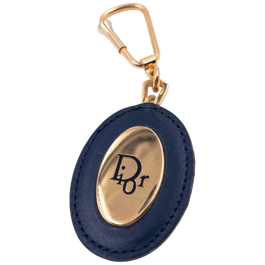 Vintage 90s Dior Leather Keychain