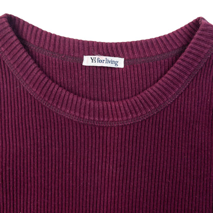 Vintage 90s Yohji Yamamoto Ribbed Jumper Womens Size S