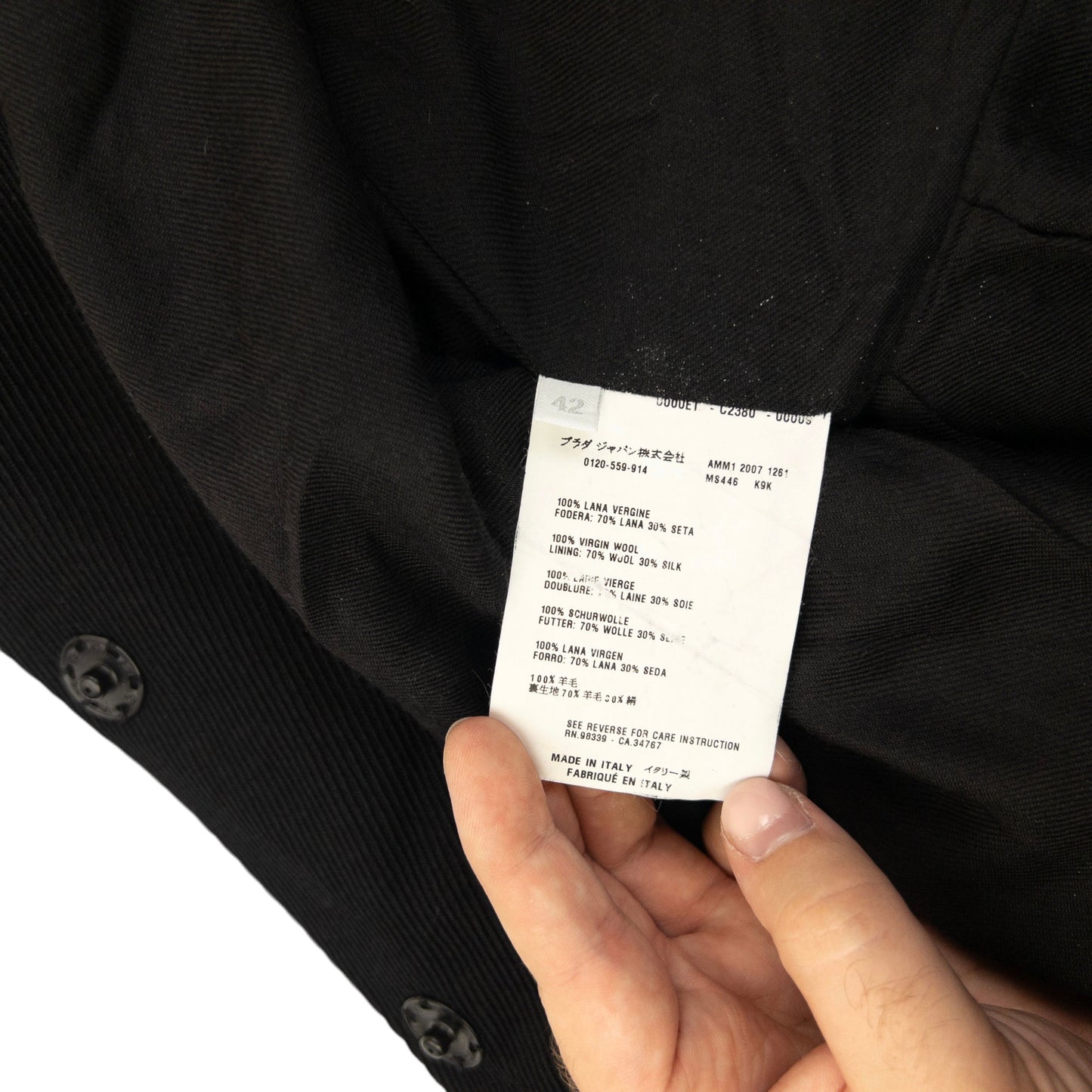 Vintage 2007 Miu Miu Wool Jacket Womens Size M