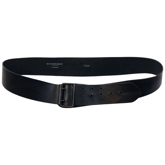 Vintage 2000s Burberry Leather Belt Size XL