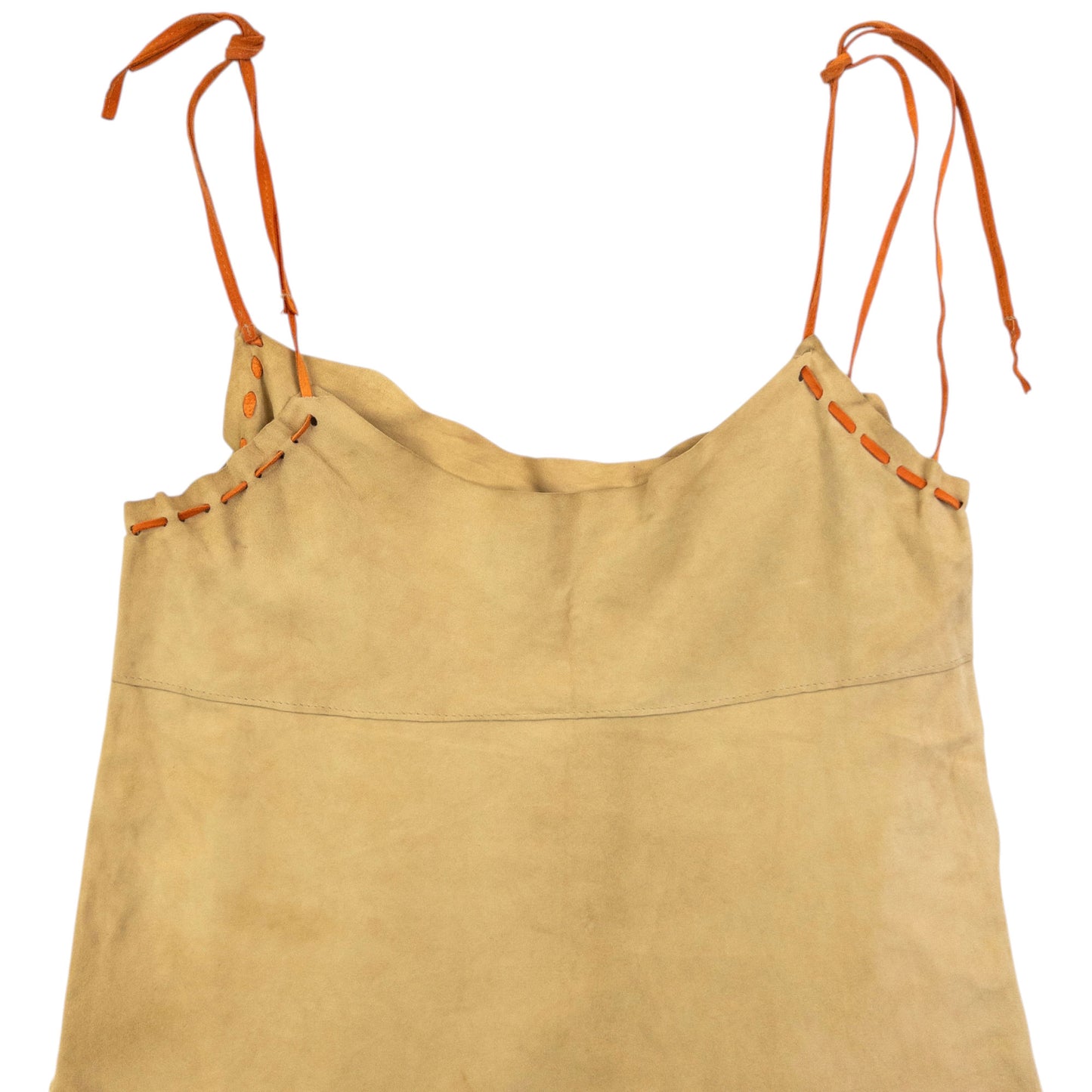Vintage 2000s Dolce & Gabbana Suede Slip Dress Womens Size M