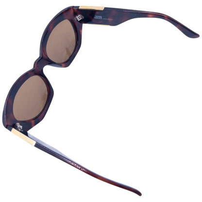 Vintage 90s Gianni Versace Tortoise Shell Medusa Sunglasses