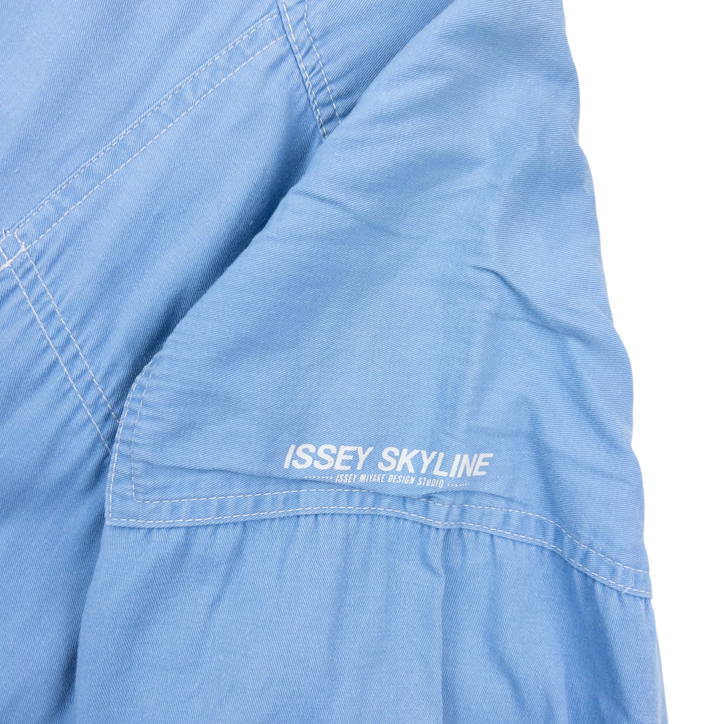 Vintage 80s Issey Miyake Skyline Long Sleeve Button Up Shirt Size S