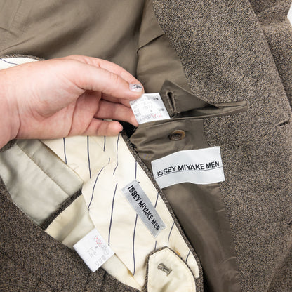 Vintage 2000s Issey Miyake MEN Wool Jacket & Trousers Suit Set Size M